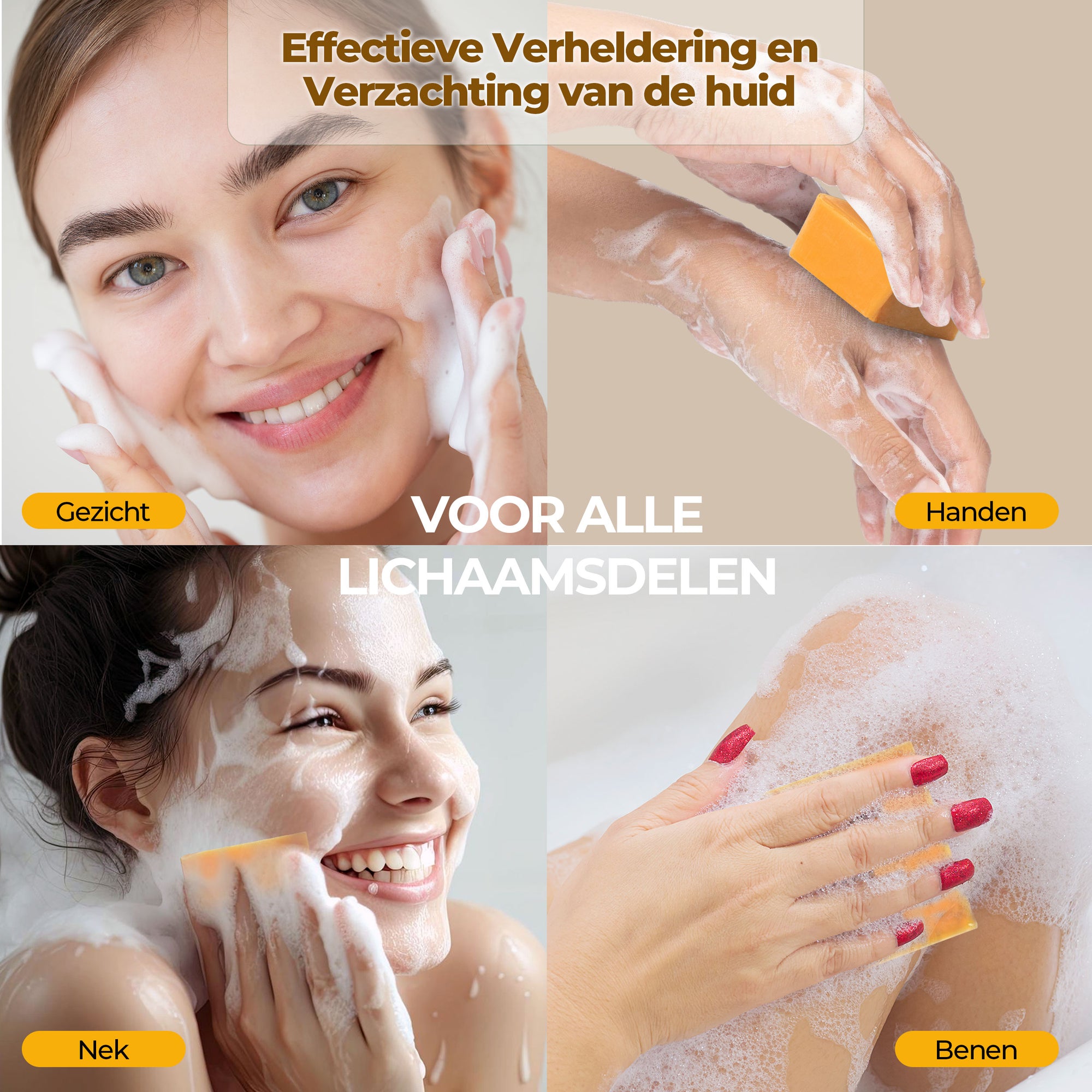 Turmeric Zeep met Zeephouder