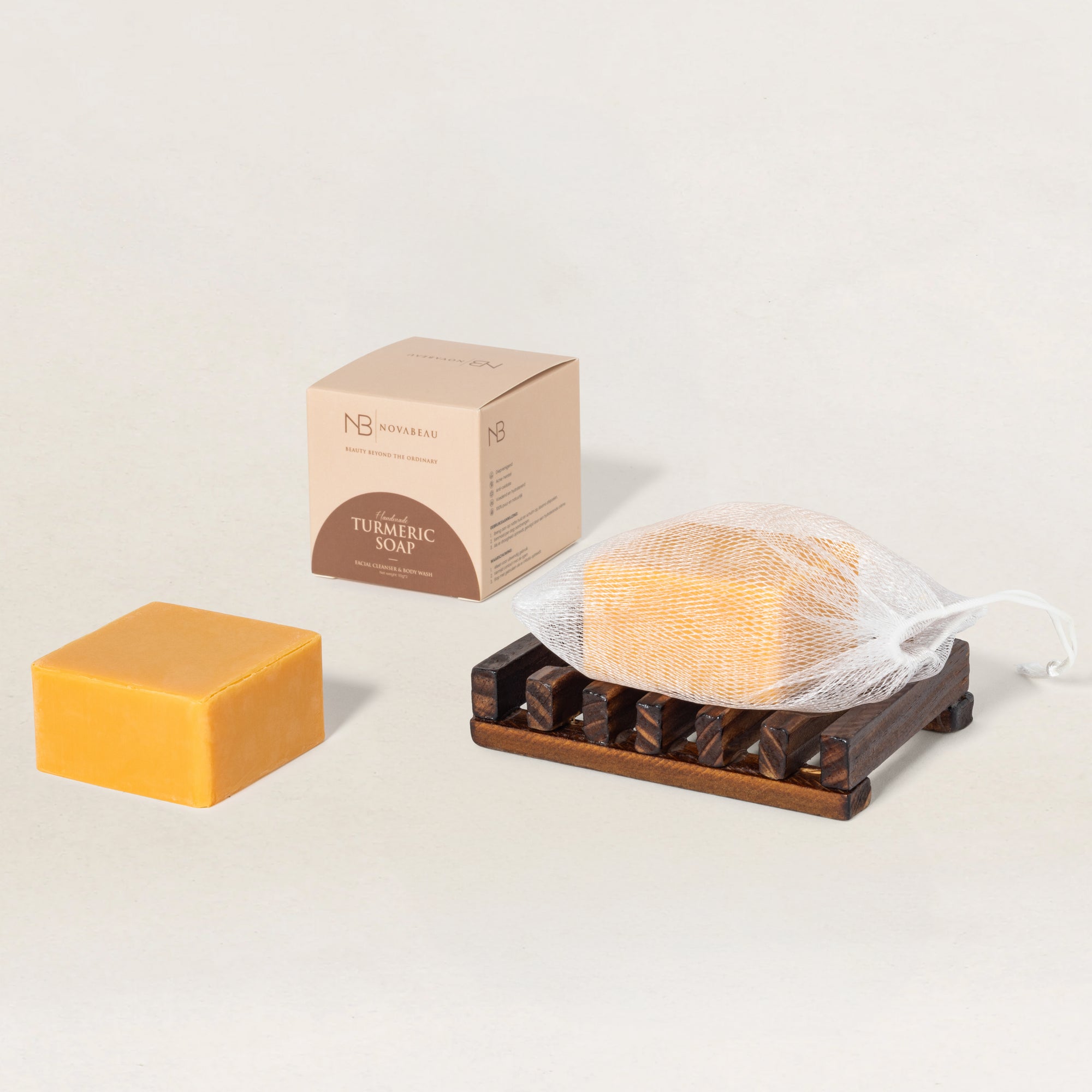 Turmeric Zeep met Zeephouder