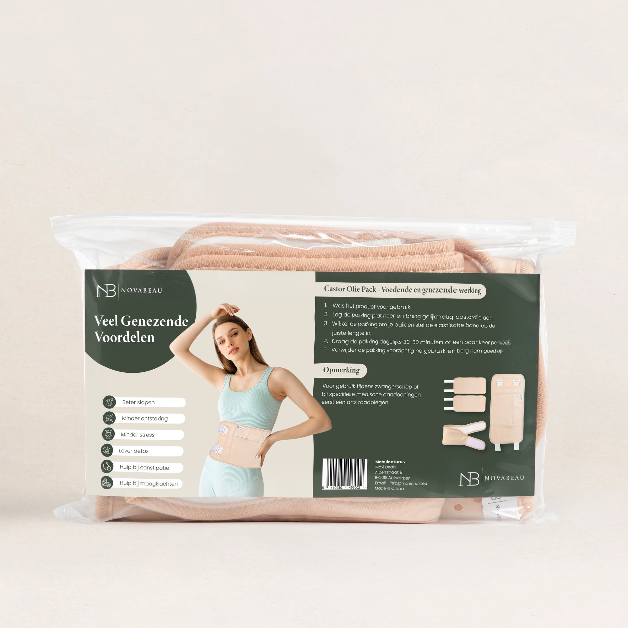 Castor Olie Wrap Set + 100ml Castor Olie
