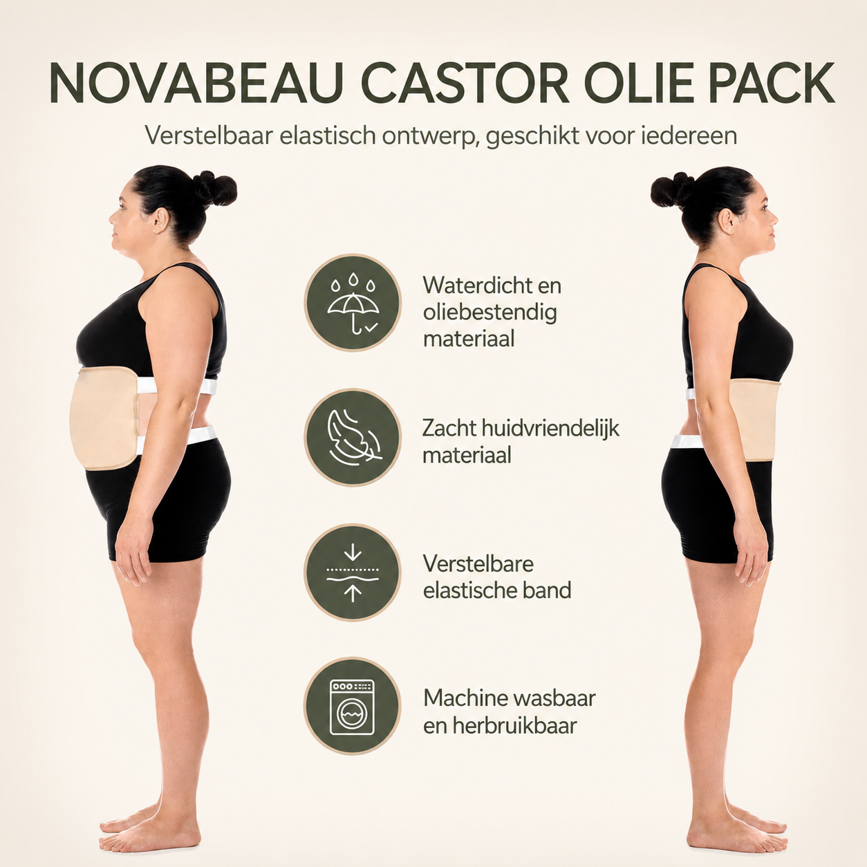 Castor Olie Wrap Set + 100ml Castor Olie